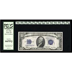 Fr. 1704 $10 1934C Silver Certificate. PCGS Gem New 66P Fr. 1704 $10 1934C Silver Certificate. PCGS 