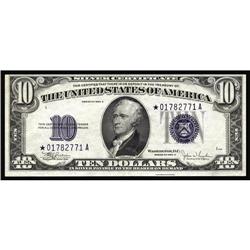 Fr. 1704* $10 1934C Silver Certificate. Choice About Un Fr. 1704* $10 1934C Silver Certificate. Choi