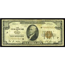 Fr. 1860-F* $10 1929 Federal Reserve Bank Note. Fine.Th Fr. 1860-F* $10 1929 Federal Reserve Bank No