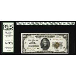 Fr. 1870-A $20 1929 FRBN. PCGS Very Choice New 64PPQ Fr. 1870-A $20 1929 Federal Reserve Bank Note. 