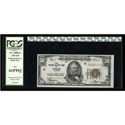 Fr. 1880-G $50 1929 Federal Reserve Bank Note. PCGS New Fr. 1880-G $50 1929 Federal Reserve Bank Not