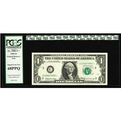 Fr. 1903-C* $1 1969 Federal Reserve Note. PCGS Superb G Fr. 1903-C* $1 1969 Federal Reserve Note. PC