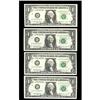 Image 1 : Fr. 1917-G $1 1988A Federal Reserve Web Notes. Four Exa Fr. 1917-G $1 1988A Federal Reserve Web Note