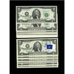 Courtesy Autographed Fr. 1935-A-L $2 1976 Federal Reser Courtesy Autographed Fr. 1935-A-L $2 1976 Fe