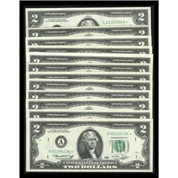 Fr. 1935-A*-L* $2 1976 Federal Reserve Notes. Complete Fr. 1935-A*-L* $2 1976 Federal Reserve Notes.