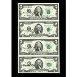Fr. 1935-D* $2 1976 Federal Reserve Note. Choice Uncirc Courtesy Autographed Fr. 1935-D*, H* $2 1976