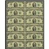 Image 1 : Fr. 1935-L* $2 1976 Federal Reserve Notes. Uncut Sheet Fr. 1935-L* $2 1976 Federal Reserve Notes. Un