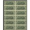 Image 2 : Fr. 1935-L* $2 1976 Federal Reserve Notes. Uncut Sheet Fr. 1935-L* $2 1976 Federal Reserve Notes. Un