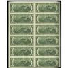Image 4 : Fr. 1935-L* $2 1976 Federal Reserve Notes. Uncut Sheet Fr. 1935-L* $2 1976 Federal Reserve Notes. Un