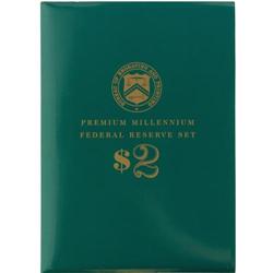 Premium Millennium Federal Reserve $2 Set Fr. 1936-A*-L Premium Millennium Federal Reserve $2 Set Fr