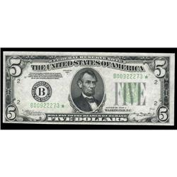Fr. 1957-B $5 1934A Federal Reserve Note. Choice Crisp Fr. 1957-B $5 1934A Federal Reserve Note. Cho