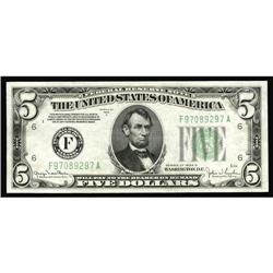Fr. 1960-F $5 1934D Federal Reserve Note. Gem Crisp Unc Fr. 1960-F $5 1934D Federal Reserve Note. Ge