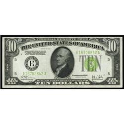 Fr. 2003-E $10 1928C Federal Reserve Note. XF Fr. 2003-E $10 1928C Federal Reserve Note. Extremely F