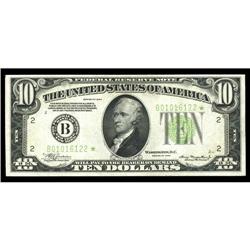 Fr. 2004-B* $10 1934 LGS Federal Reserve Note. Extremel Fr. 2004-B* $10 1934 LGS Federal Reserve Not