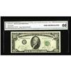 Image 1 : Fr. 2010-B $10 1950 Narrow Federal Reserve Note. CGA Ge Fr. 2010-B $10 1950 Narrow Federal Reserve N