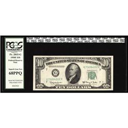 Fr. 2015-G $10 1950E Federal Reserve Note. PCGS Superb Fr. 2015-G $10 1950E Federal Reserve Note. PC