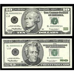 A Matched Set of San Francisco District Notes Serial Nu A Matched Set of San Francisco District Note
