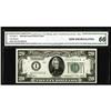 Image 1 : Fr. 2050-A $20 1928 Federal Reserve Note. CGA Gem Uncir Fr. 2050-A $20 1928 Federal Reserve Note. CG