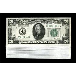 Fr. 2050-D $20 1928 Federal Reserve Notes. Twenty Examp Fr. 2050-D $20 1928 Federal Reserve Notes. T