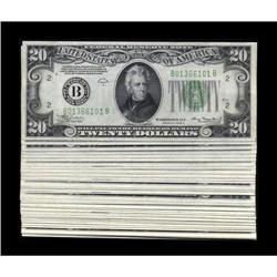 Fr. 2055-B $20 1934A Federal Reserve Notes. Fifty Conse Fr. 2055-B $20 1934A Federal Reserve Notes. 