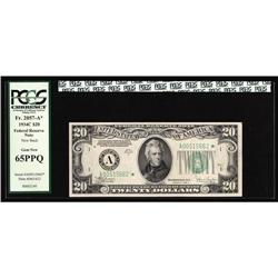 Fr. 2057-A* $20 1934C Federal Reserve Note. Fr. 2057-A* $20 1934C Federal Reserve Note. PCGS Gem New
