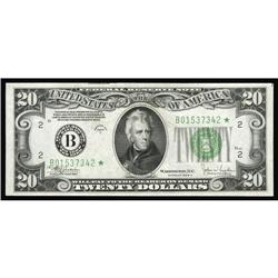 Fr. 2057-B* $20 1934C Federal Reserve Note. Gem Crisp U Fr. 2057-B* $20 1934C Federal Reserve Note. 