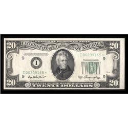 Fr. 2060-I* $20 1950A Federal Reserve Note. Choice Cris Fr. 2060-I* $20 1950A Federal Reserve Note. 