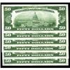 Image 2 : Fr. 2101-G $50 1928A Federal Reserve Notes. Six Consecu Fr. 2101-G $50 1928A Federal Reserve Notes. 