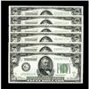 Image 1 : Fr. 2101-G $50 1928A Federal Reserve Notes. Six Consecu Fr. 2101-G $50 1928A Federal Reserve Notes. 