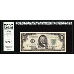 Fr. 2108-C* $50 1950A FRN. PCGS Gem New 66PPQ. Fr. 2108-C* $50 1950A Federal Reserve Note. PCGS Gem 