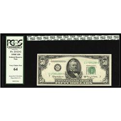 Fr. 2112-G $50 1950E FRN. PCGS Very Choice New 64 Fr. 2112-G $50 1950E Federal Reserve Note. PCGS Ve