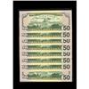 Image 2 : Fr. 2128-K* $50 2004 Federal Reserve Star Notes. Fr. 2128-K* $50 2004 Federal Reserve Notes. Nine Co