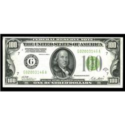 Fr. 2151-G $100 1928A Federal Reserve Note. Choice Cris Fr. 2151-G $100 1928A Federal Reserve Note. 