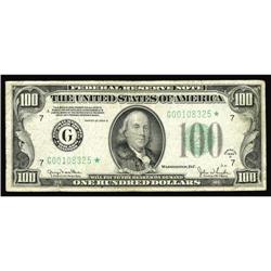 Fr. 2156-G* $100 1934D Federal Reserve Note. Fine-Very Fr. 2156-G* $100 1934D Federal Reserve Note. 