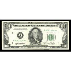 Fr. 2157-A* $100 1950 Federal Reserve Note. Choice Abou Fr. 2157-A* $100 1950 Federal Reserve Note. 