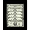 Image 1 : Fr. 2157-G $100 1950 Mule Federal Reserve Notes. Six Co Fr. 2157-G $100 1950 Mule Federal Reserve No
