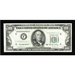 Fr. 2158-F* $100 1950A Federal Reserve Note. Choice Abo Fr. 2158-F* $100 1950A Federal Reserve Note.