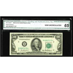 Fr. 2159-B* $100 1950B Federal Reserve Note. CGA Gem Un Fr. 2159-B* $100 1950B Federal Reserve Note.