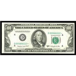 Fr. 2160-D* $100 1950C Federal Reserve Note. Choice Unc Fr. 2160-D* $100 1950C Federal Reserve Note.