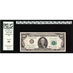 Fr. 2163-A* $100 1963A Federal Reserve Note. PCGS Gem N Fr. 2163-A* $100 1963A Federal Reserve Note.