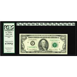 Fr. 2166-F $100 1969C Federal Reserve Note. PCGS Superb Fr. 2166-F $100 1969C Federal Reserve Note. 