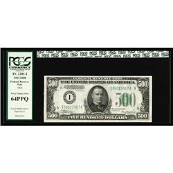 Fr. 2201-I $500 1934 Federal Reserve Note. PCGS Very Ch Fr. 2201-I $500 1934 Federal Reserve Note. P