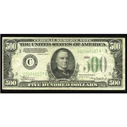 Fr. 2202-C $500 1934A Federal Reserve Note. Extremely F Fr. 2202-C $500 1934A Federal Reserve Note. 