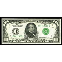 Fr. 2210-H $1000 1928 Federal Reserve Note. Gem Crisp U Fr. 2210-H $1000 1928 Federal Reserve Note. 