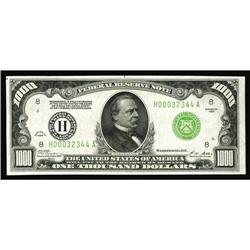 Fr. 2210-H $1000 1928 Light Green Seal FRN. Ch CU Fr. 2210-H $1000 1928 Light Green Seal Federal Res