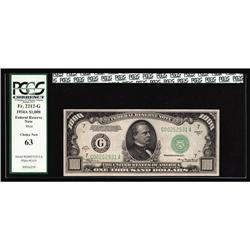 Fr. 2212-G $1000 1934A Mule Federal Reserve Note. PCGS Fr. 2212-G $1000 1934A Mule Federal Reserve N