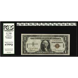 Fr. 2300 $1 1935A Hawaii Silver Certificate. PCGS Super Fr. 2300 $1 1935A Hawaii Silver Certificate.