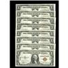 Image 1 : Fr. 2300 $1 1935A Hawaii Silver Certificates. Eight Exa Fr. 2300 $1 1935A Hawaii Silver Certificates