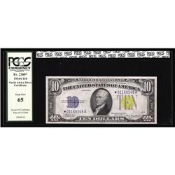 Fr. 2309* $10 1934A North Africa STAR note. PCGS New 65 Fr. 2309* $10 1934A North Africa Silver Cert