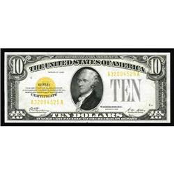 Fr. 2400 $10 1928 Gold Certificate. Gem Crisp Uncircula Fr. 2400 $10 1928 Gold Certificate. Gem Cris